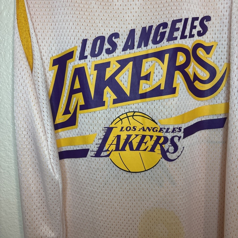Los Angeles Lakers‎ Jersey Mitchell & Ness Reversible NBA Basketball Jersey L - Picture 4 of 16